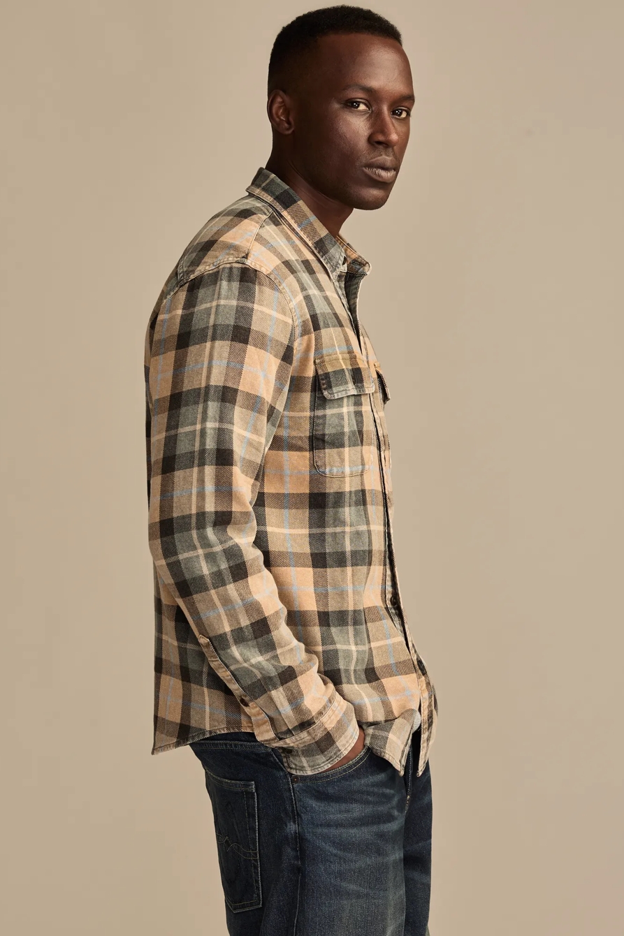 ACID WASH FLANNEL SHIRT, image 4