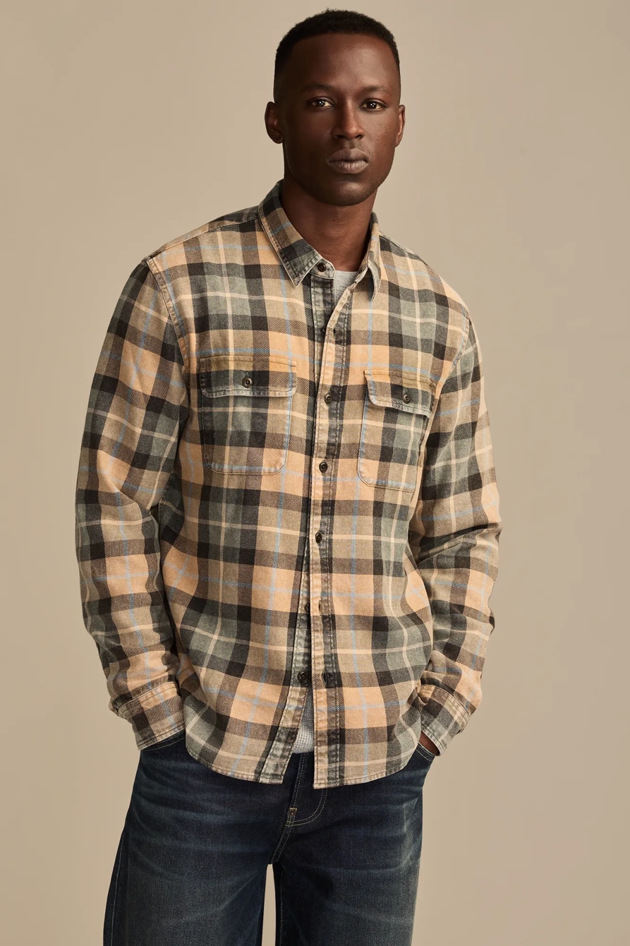 ACID WASH FLANNEL SHIRT, image 5