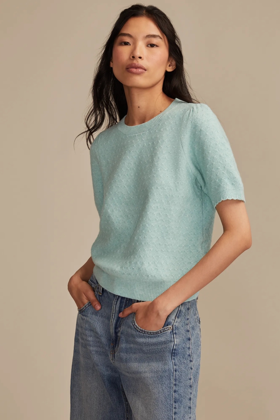 CLOUD SOFT PUFF SLEEVE SWEATER TEE, image 2