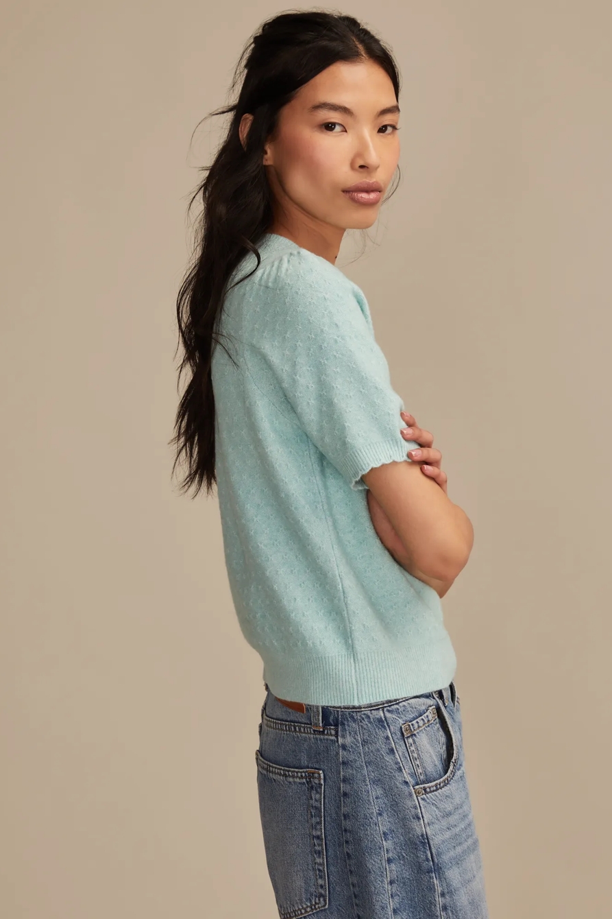 CLOUD SOFT PUFF SLEEVE SWEATER TEE, image 4