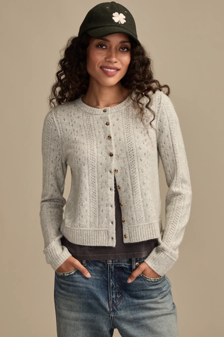 CLOUD SOFT POINTELLE CARDIGAN, image 1