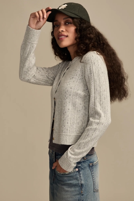 CLOUD SOFT POINTELLE CARDIGAN, image 4