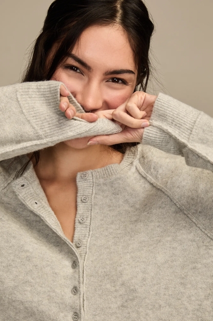 RELAXED HENLEY SWEATER, image 2