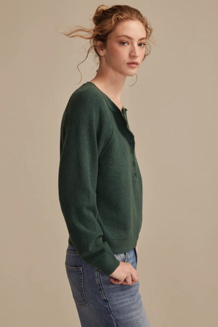 RELAXED HENLEY SWEATER, image 4