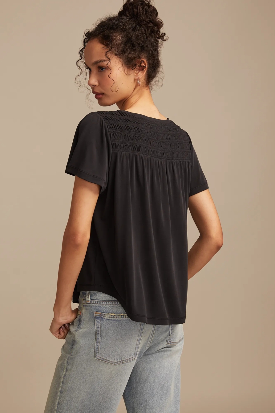 SMOCKED SANDWASH TOP, image 3