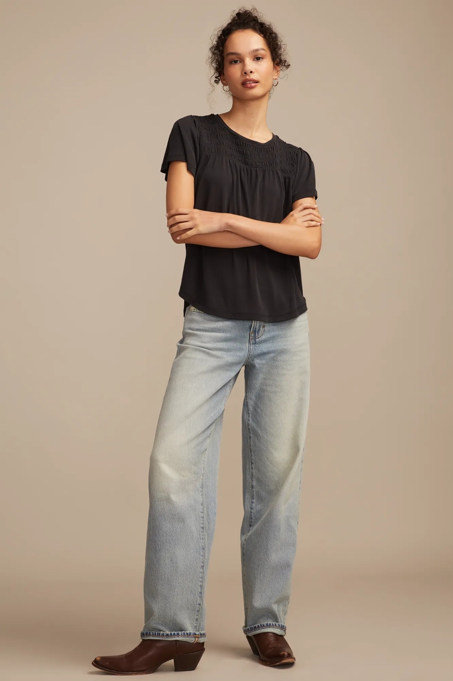 SMOCKED SANDWASH TOP, image 5