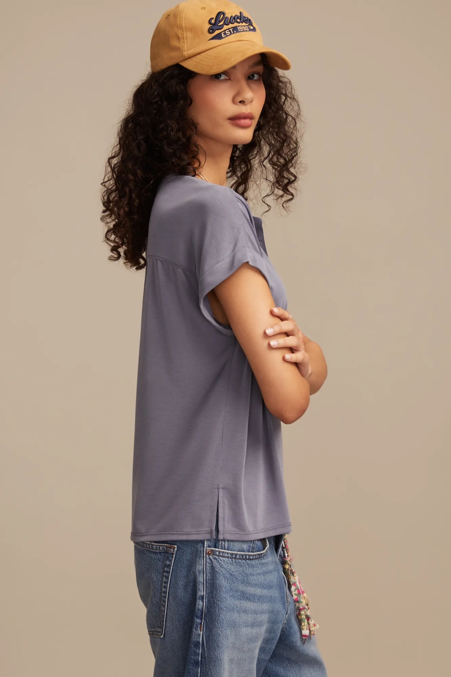 SANDWASH HENLEY BUTTON FRONT, image 4