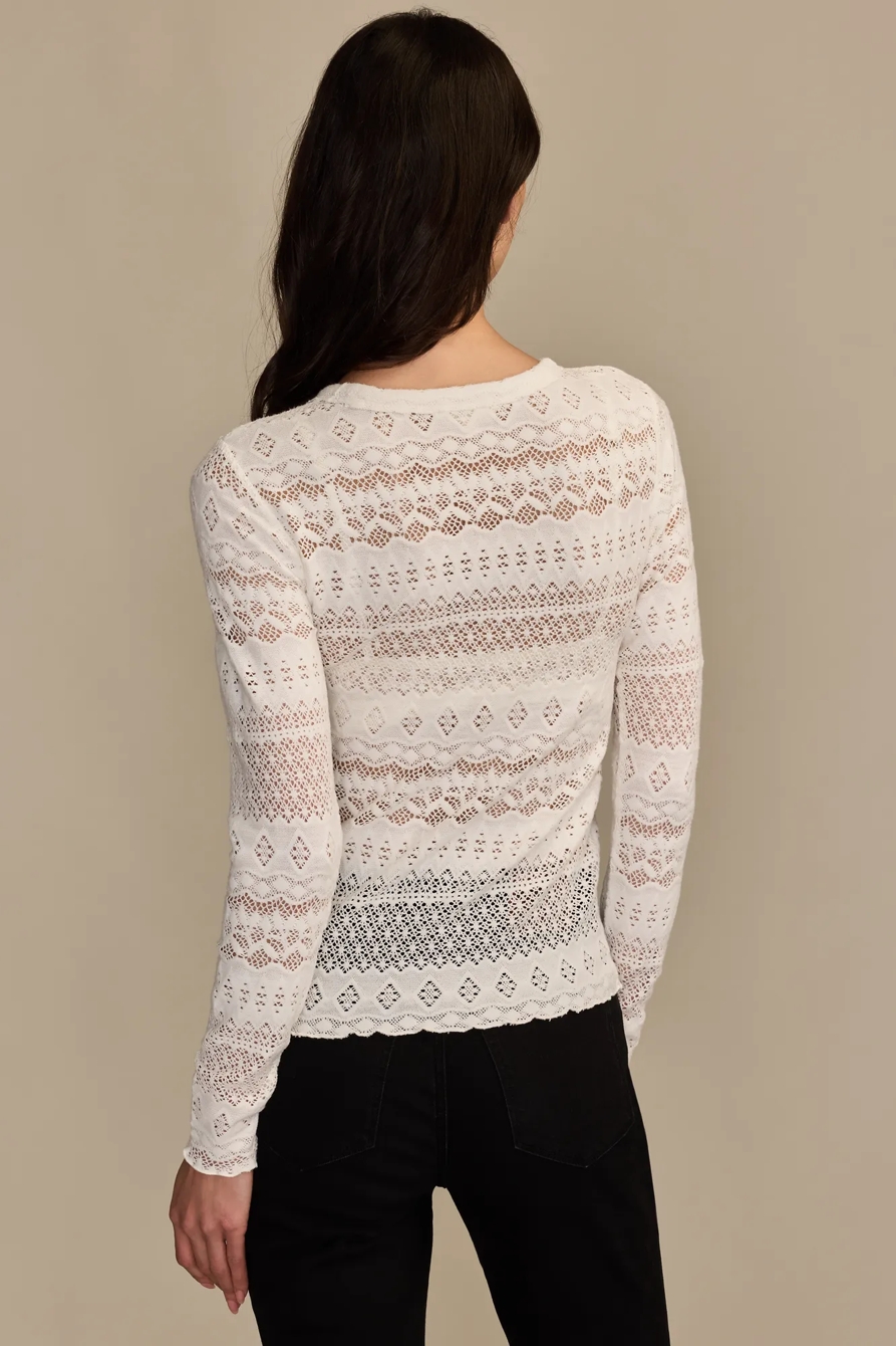 LACE CREW NECK TOP, image 5