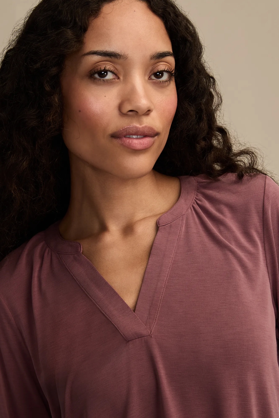 SANDWASH LONG SLEEVE NOTCH TOP, image 5