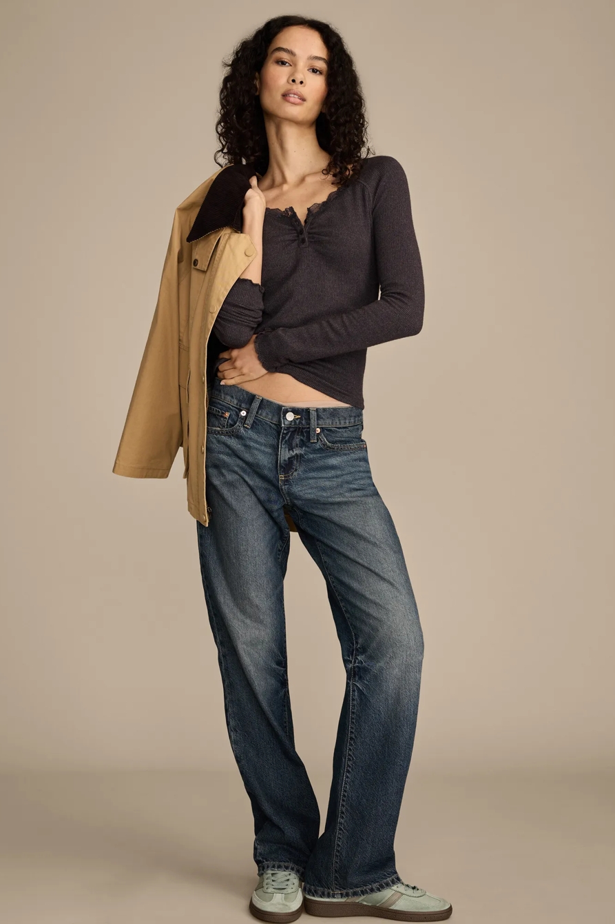 LACE TRIM HENLEY, image 5