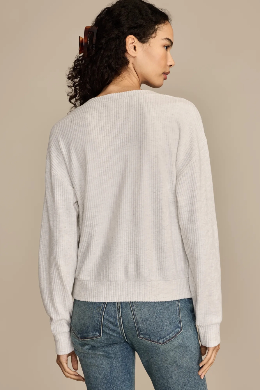 CLOUD V NECK HENLEY, image 3