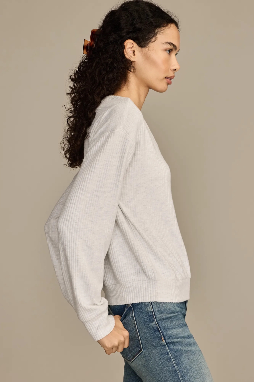 CLOUD V NECK HENLEY, image 4