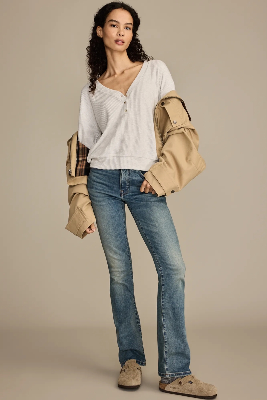 CLOUD V NECK HENLEY, image 5