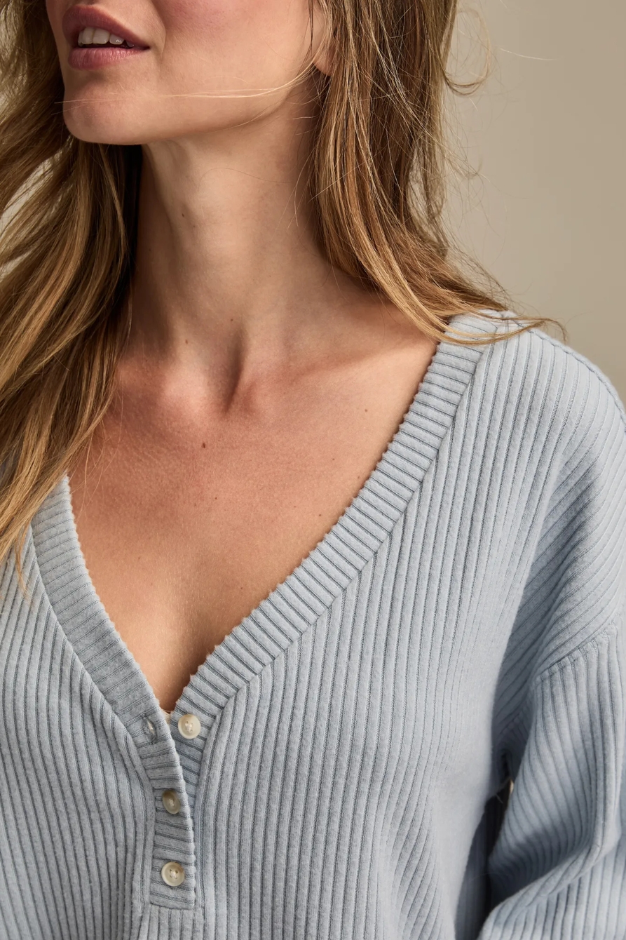 CLOUD V NECK HENLEY, image 2