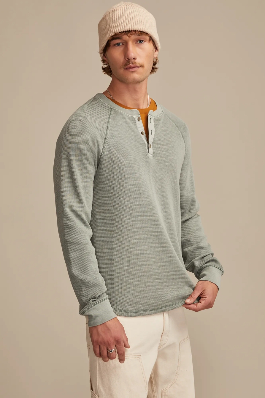 BIRDSEYE THERMAL HENLEY, image 4