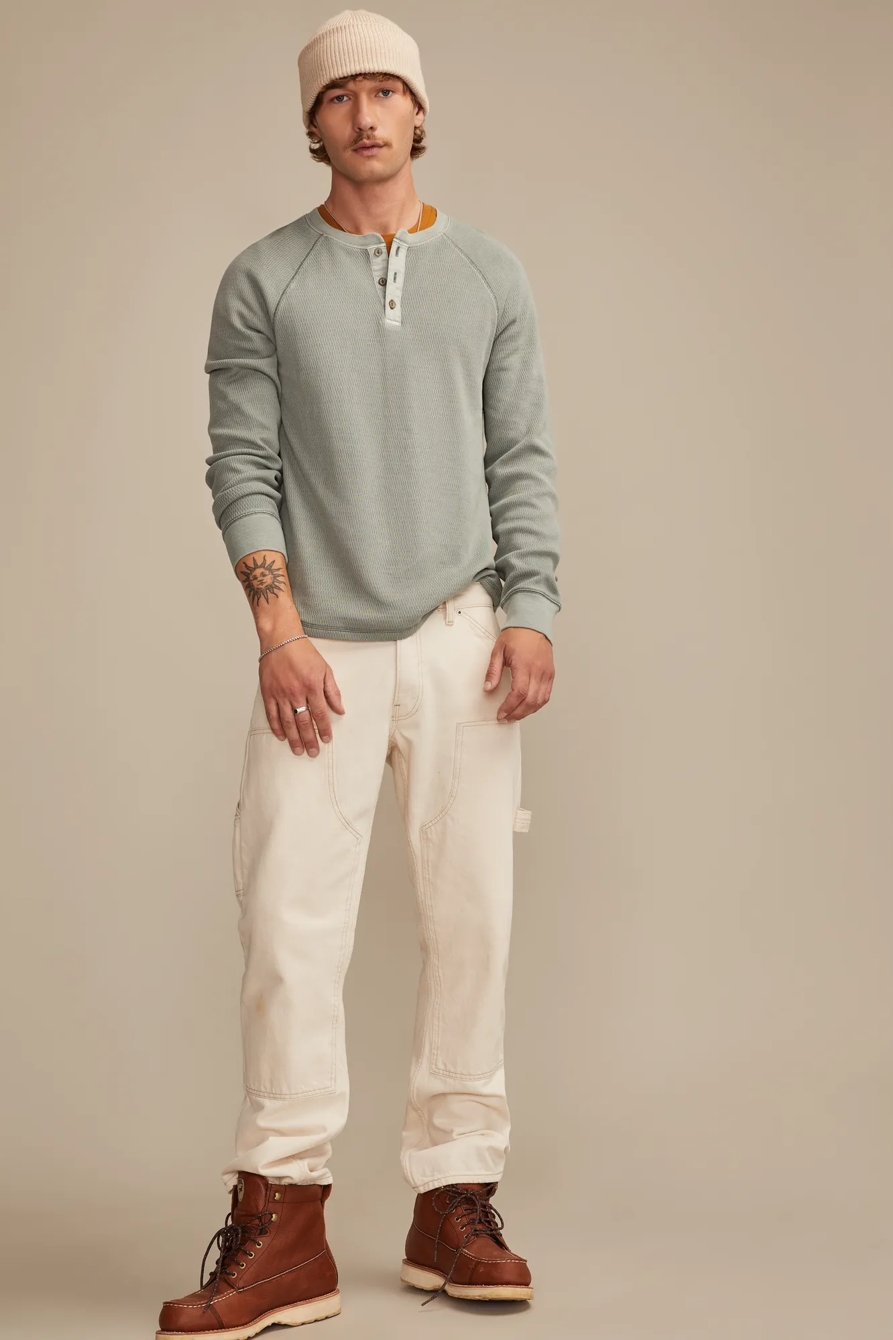 BIRDSEYE THERMAL HENLEY, image 5