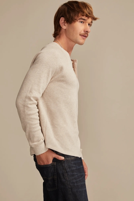 BIRDSEYE THERMAL HENLEY, image 4