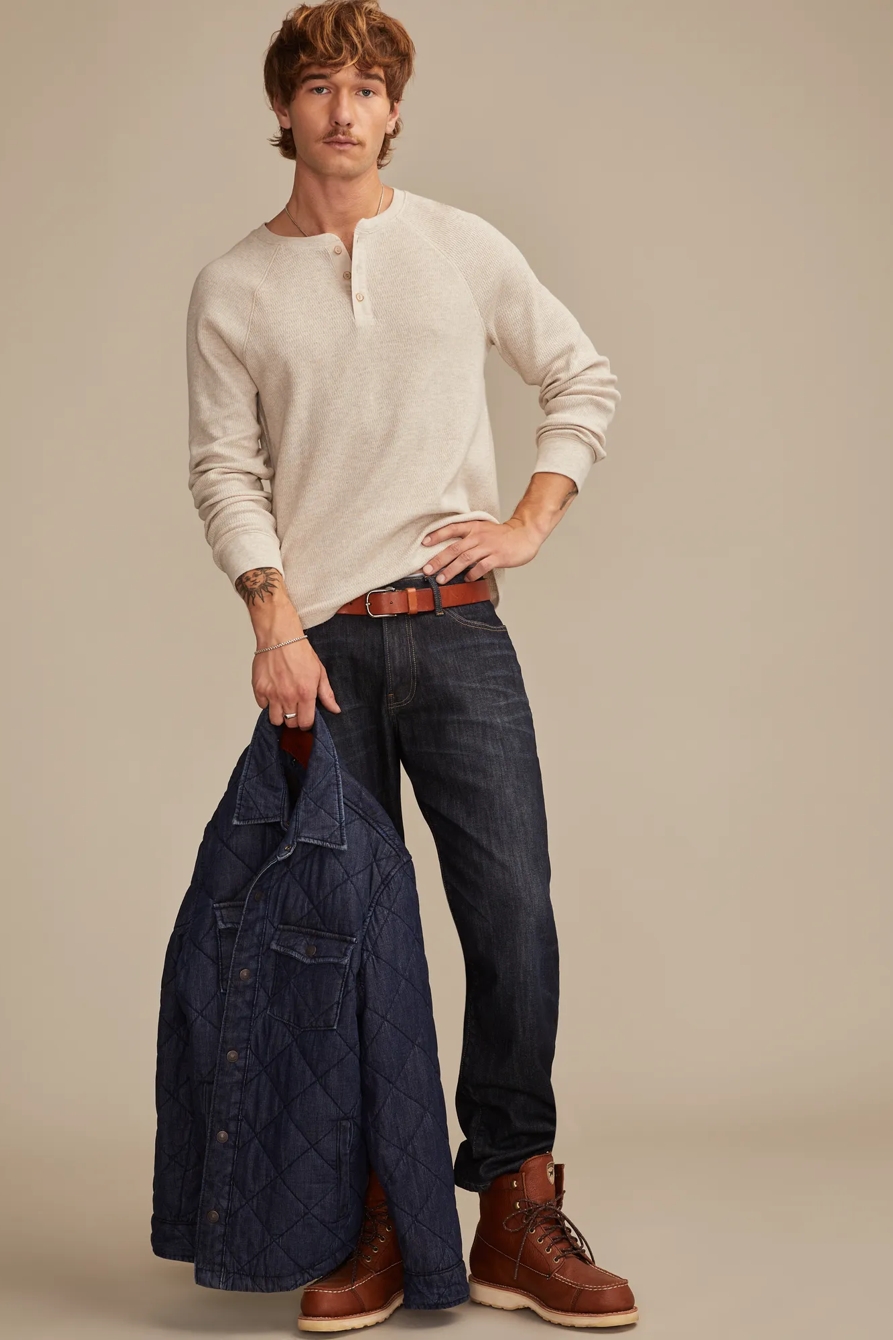BIRDSEYE THERMAL HENLEY, image 5