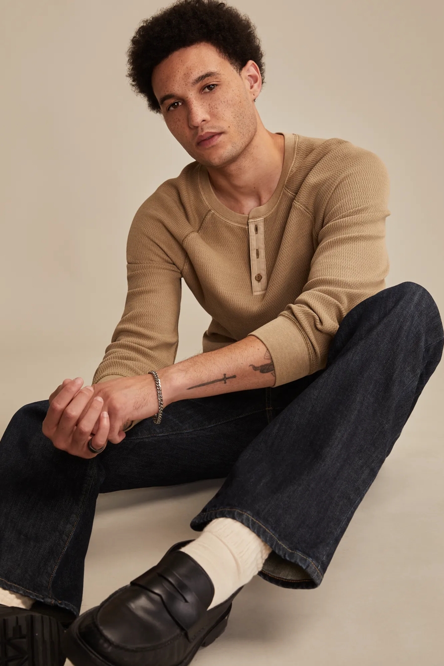 BIRDSEYE THERMAL HENLEY, image 5