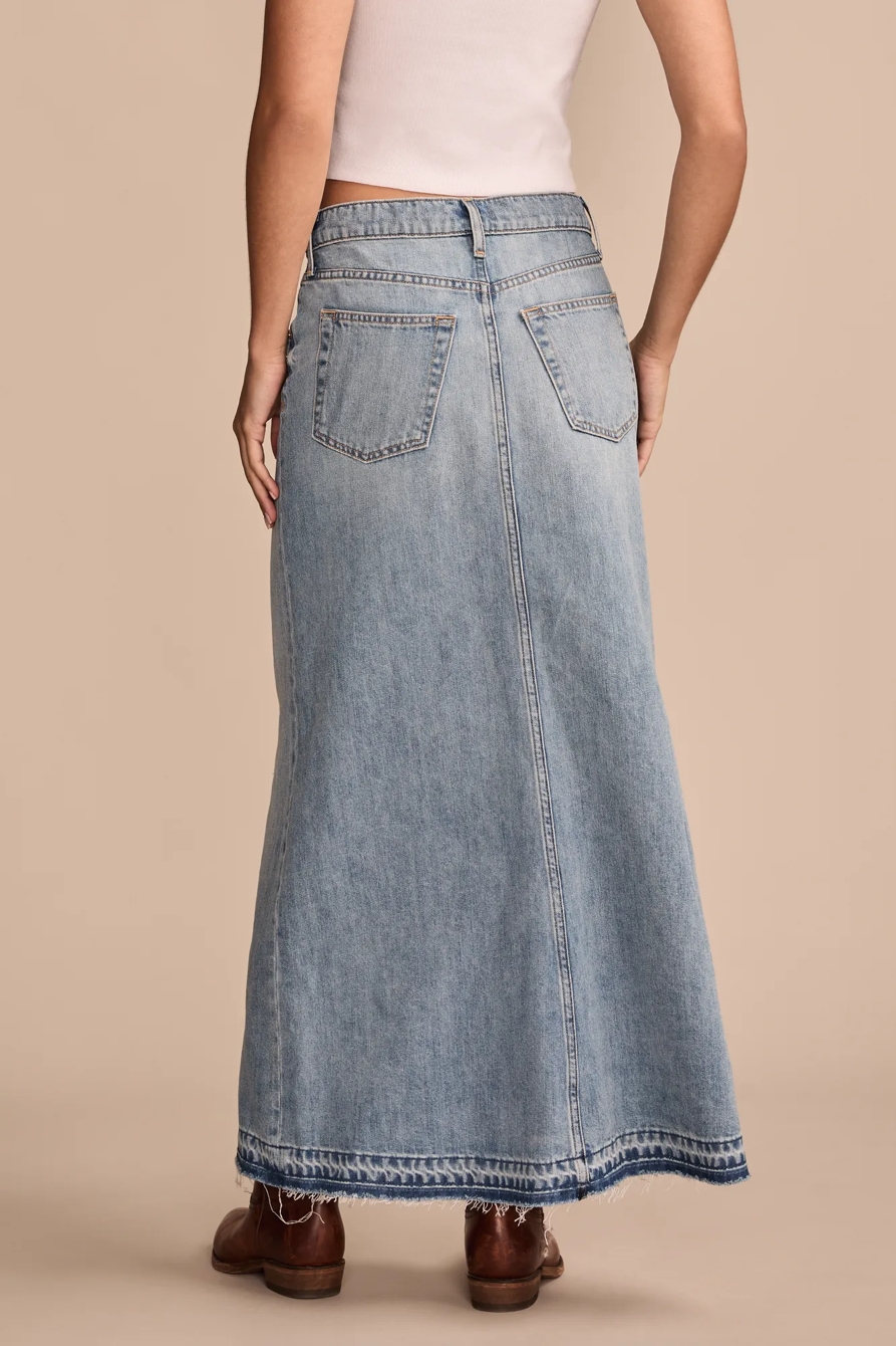 DENIM MAXI SKIRT, image 3