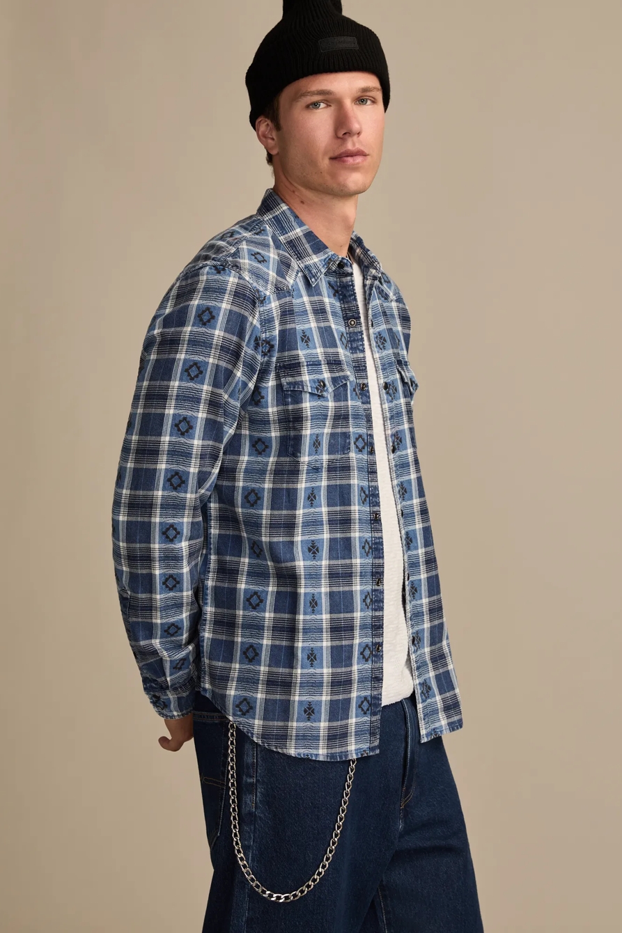 DOBBY INDIGO WESTERN, image 4