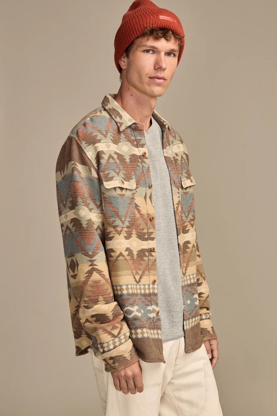 JACQUARD FLANNEL SHIRT, image 4