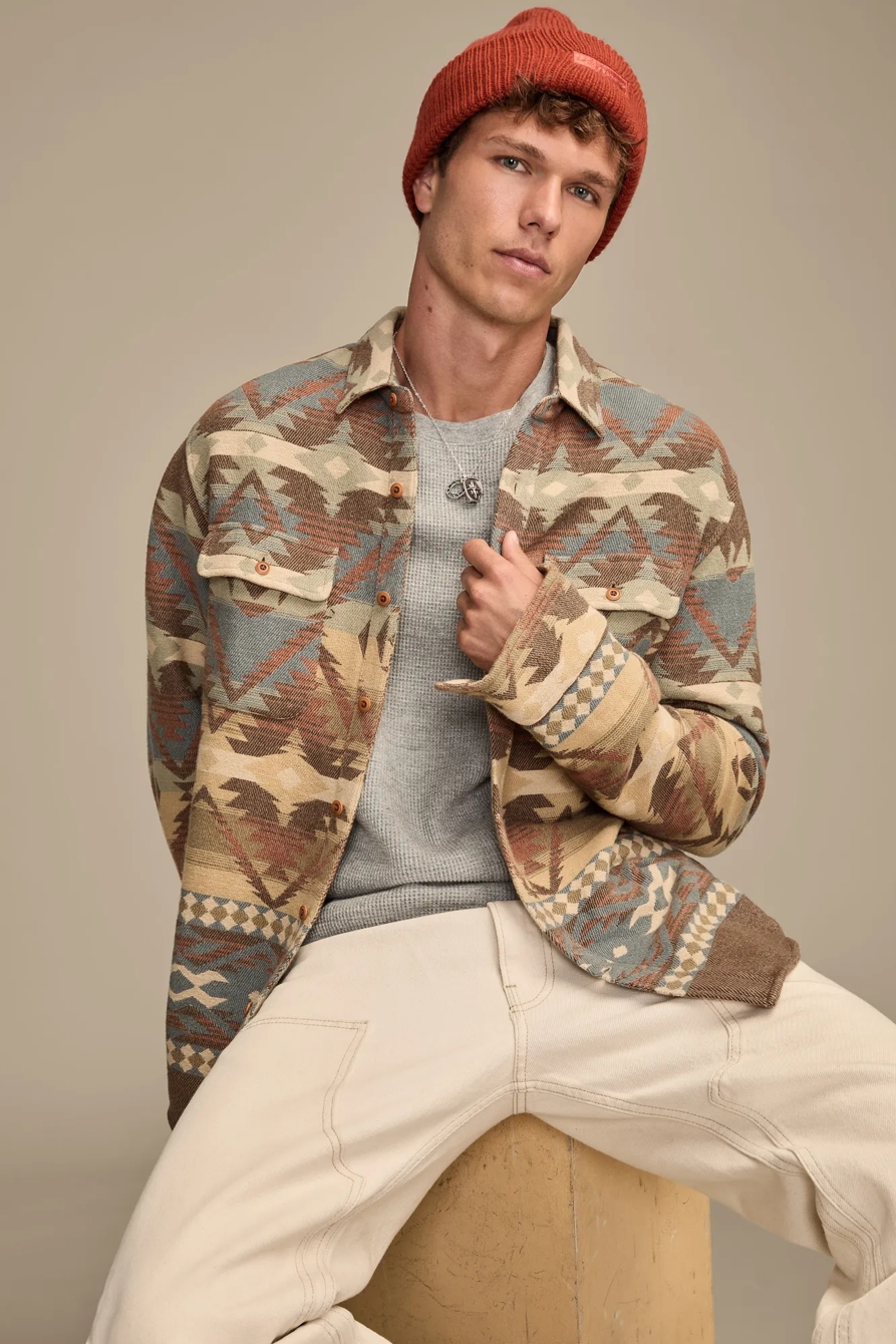 JACQUARD FLANNEL SHIRT, image 5