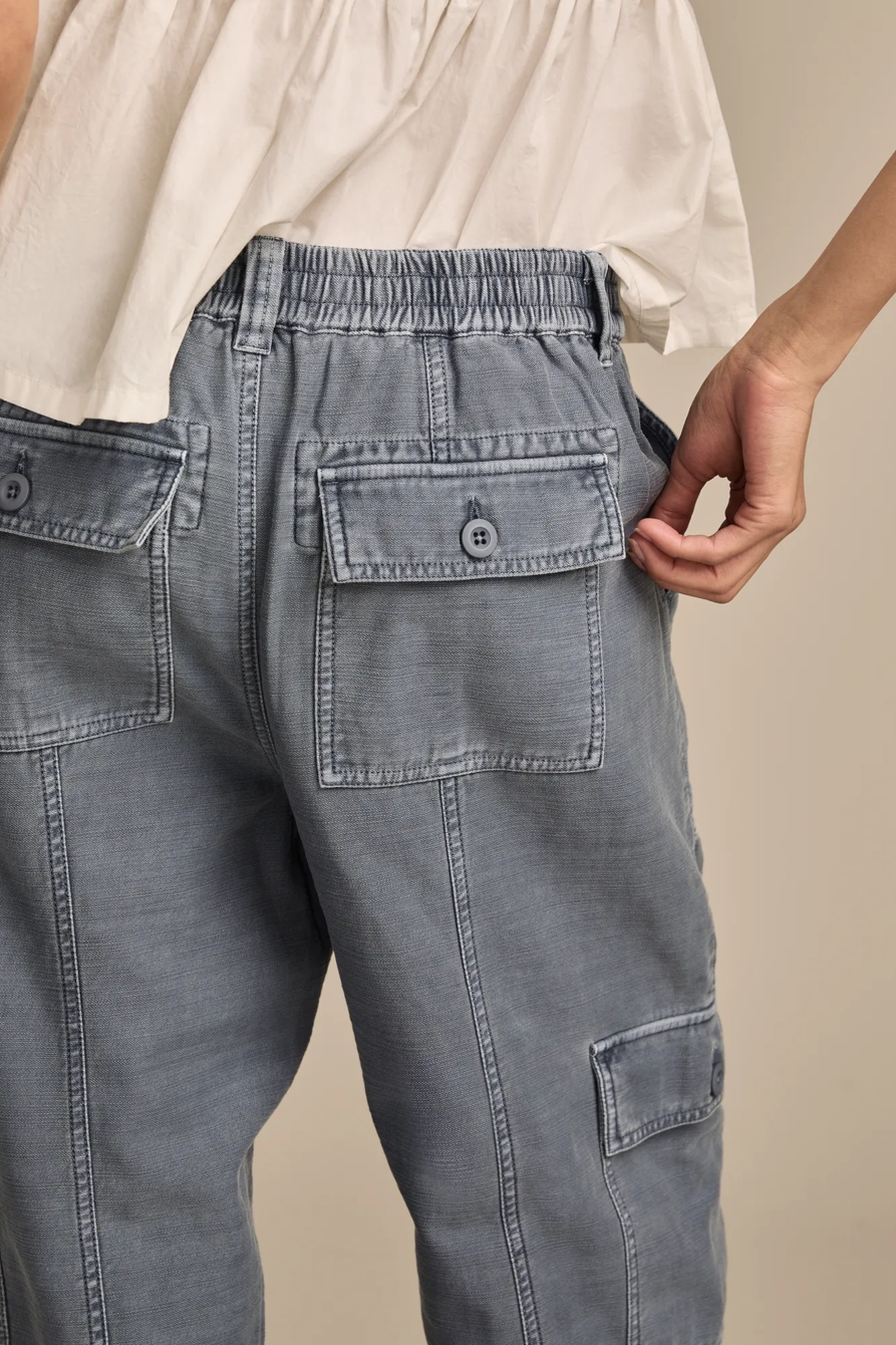 STRAIGHT LEG SLUB CARGO PANT, image 6