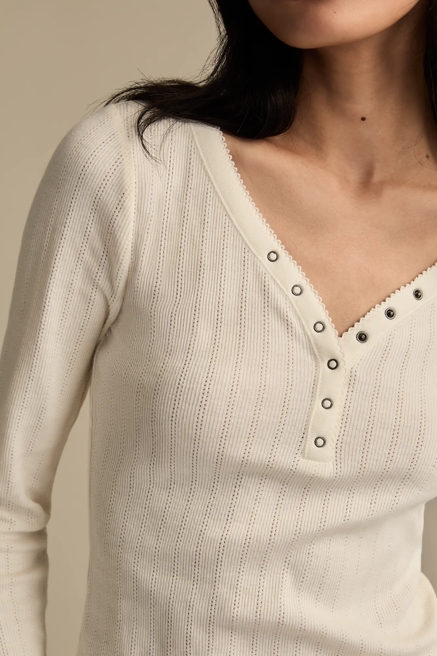 POINTELLE SNAP HENLEY, image 2