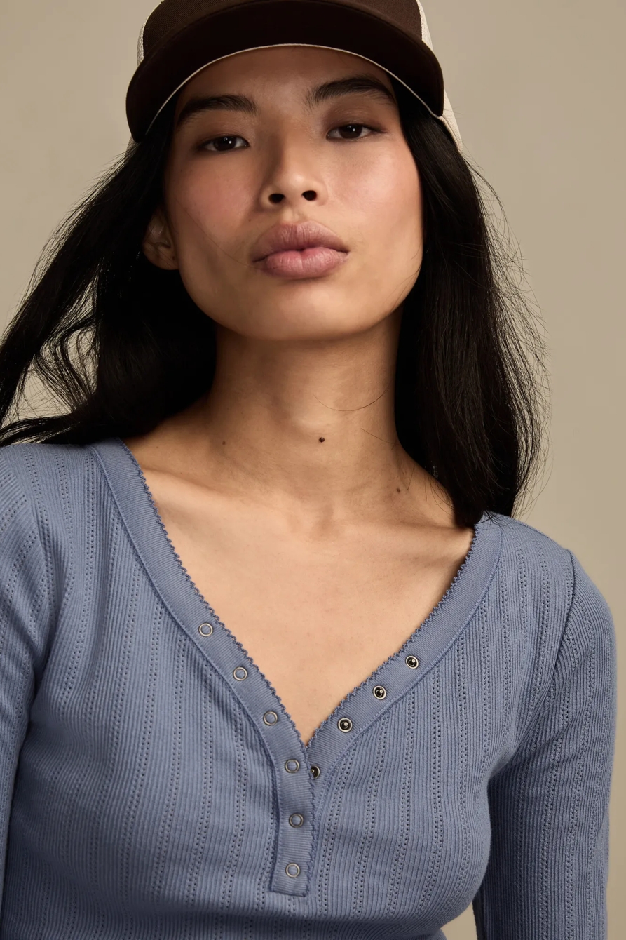 POINTELLE SNAP HENLEY, image 2