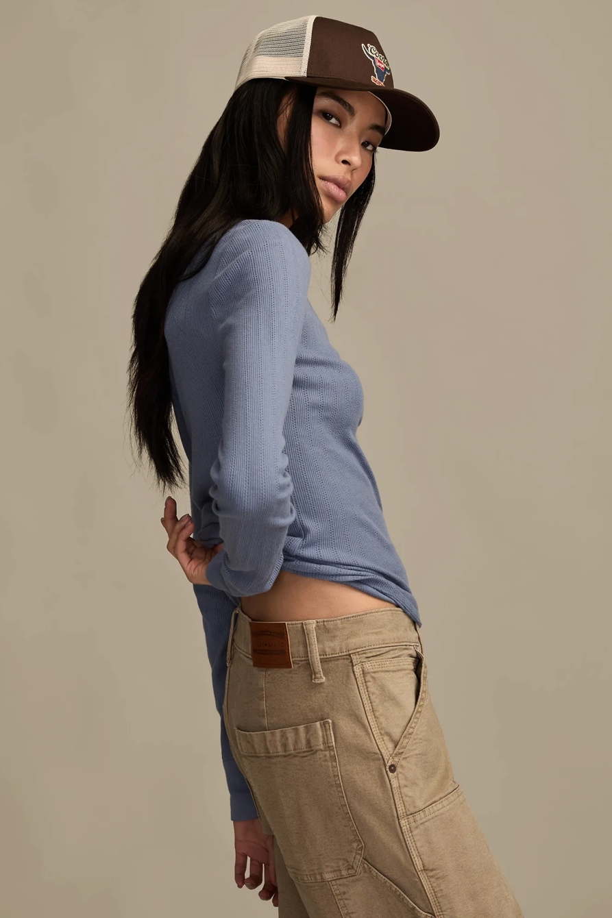 POINTELLE SNAP HENLEY, image 4