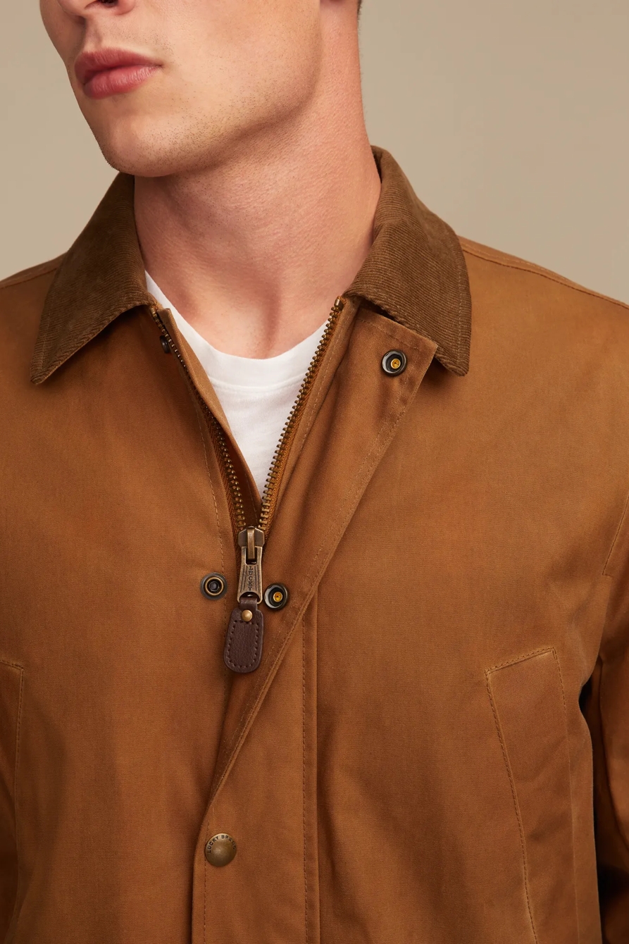 CORD COLLAR WAXED BARN JACKET, image 2