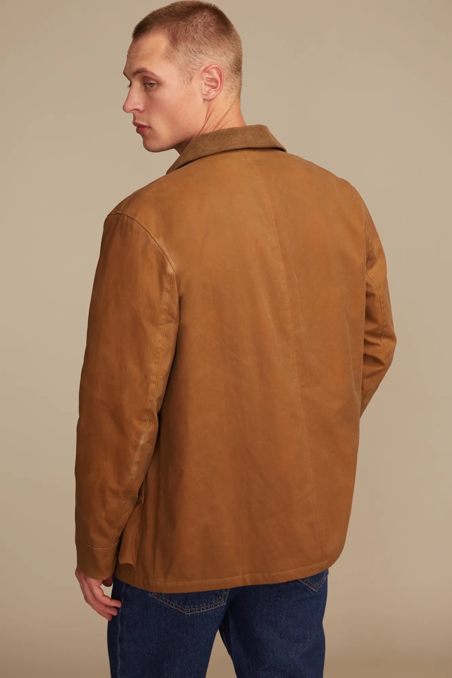 CORD COLLAR WAXED BARN JACKET, image 3