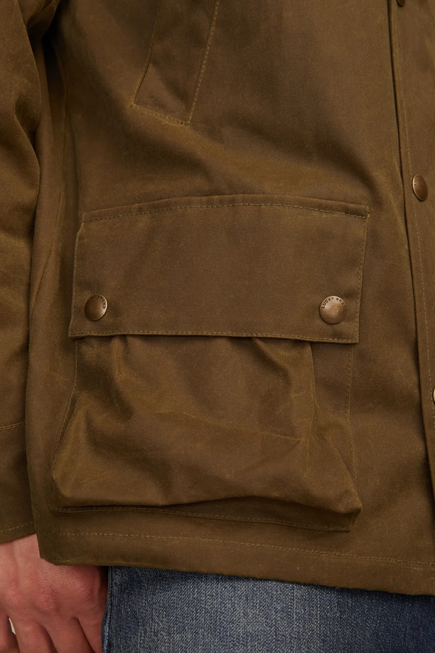 CORDUROY COLLAR WAXED BARN JACKET, image 5