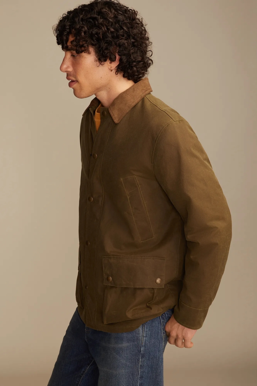 CORDUROY COLLAR WAXED BARN JACKET, image 6