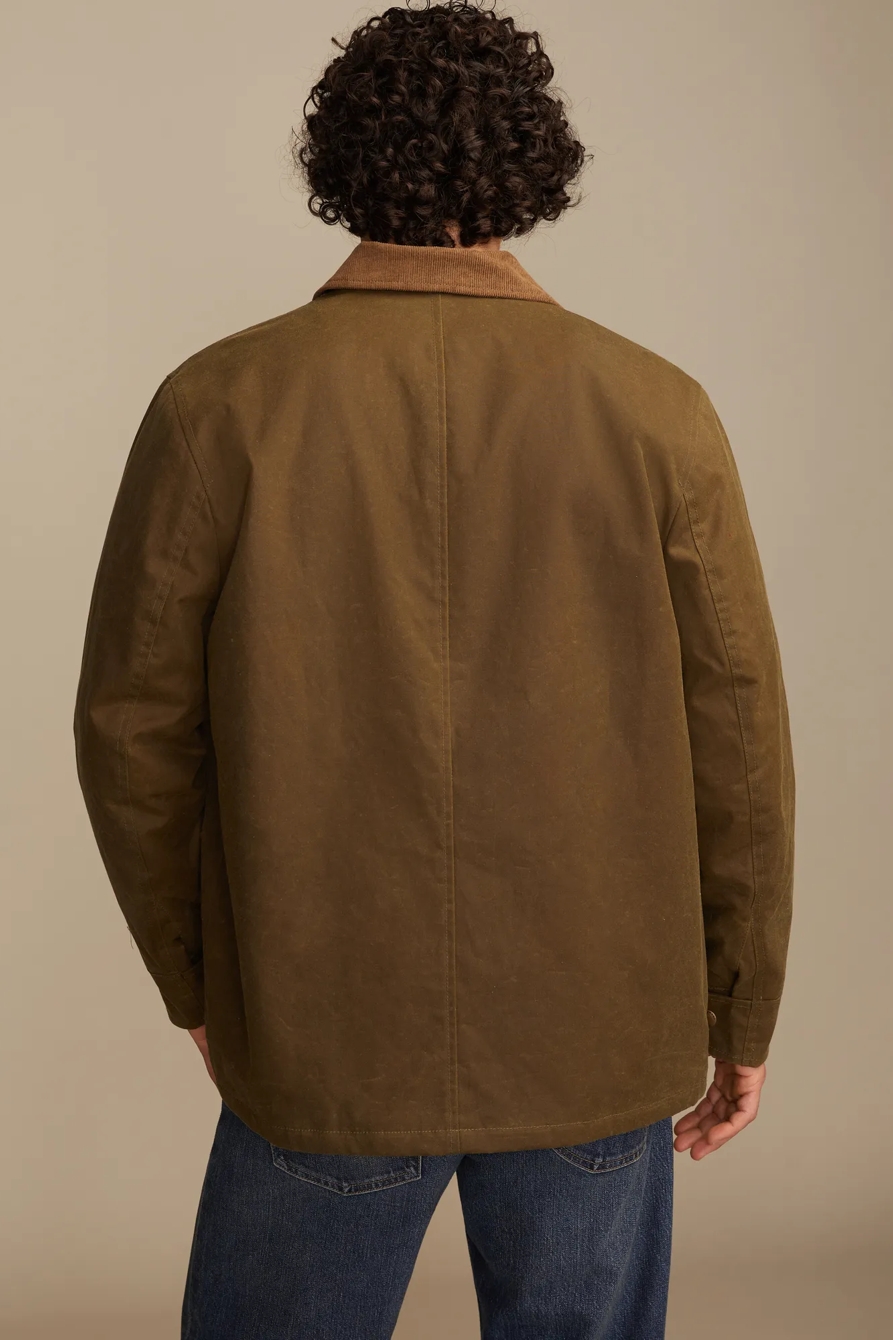 CORDUROY COLLAR WAXED BARN JACKET, image 7