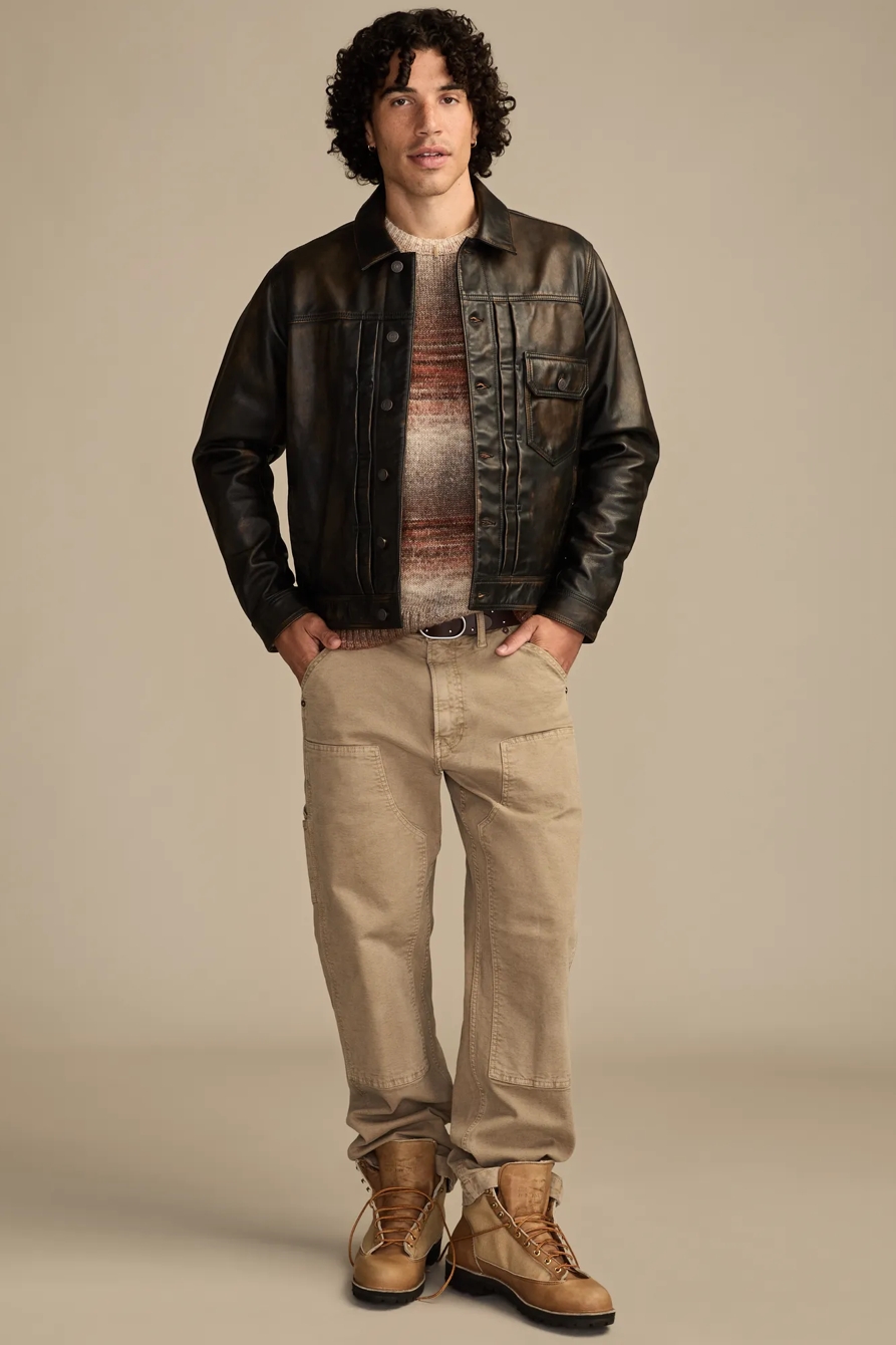 DISTRESSED LEATHER TRUCKER, image 5
