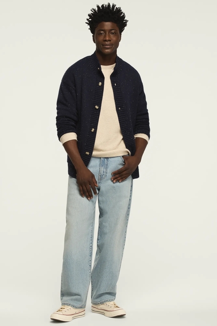 MOCK NECK BUTTON CARDIGAN, image 2