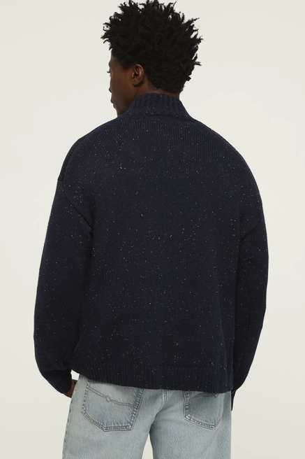 MOCK NECK BUTTON CARDIGAN, image 3