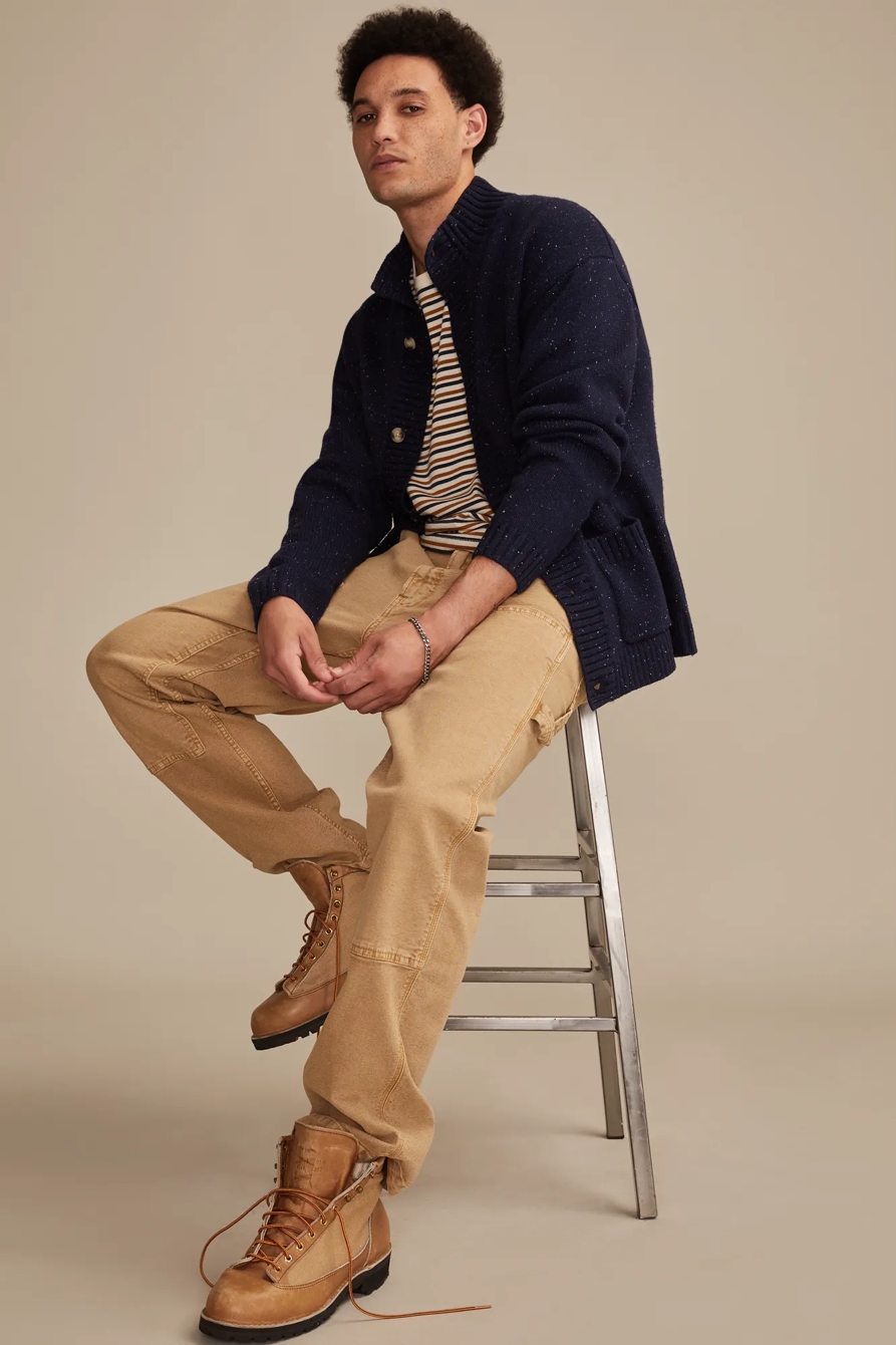 MOCK NECK BUTTON CARDIGAN, image 6