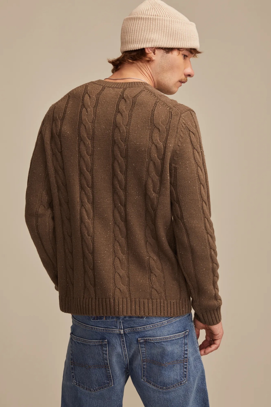 NEP CABLE V NECK SWEATER, image 3