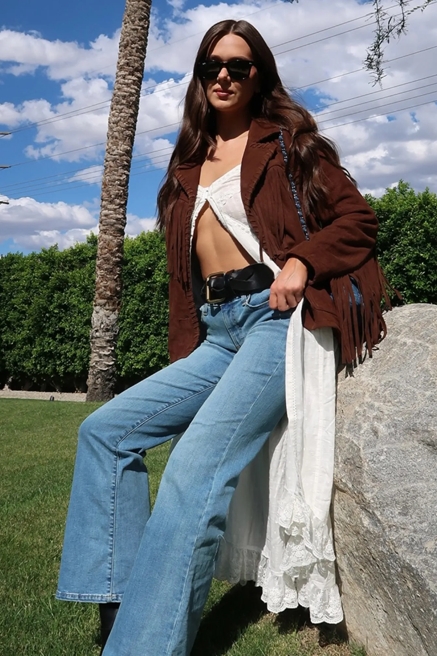 FESTIVAL FRINGED SUEDE JACKET, image 1