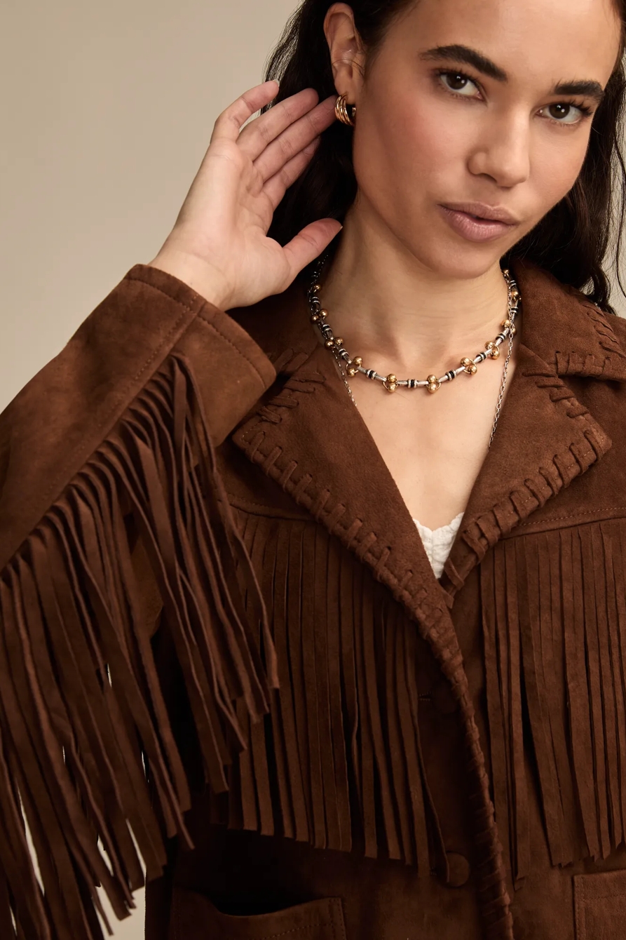 FESTIVAL FRINGED SUEDE JACKET, image 5