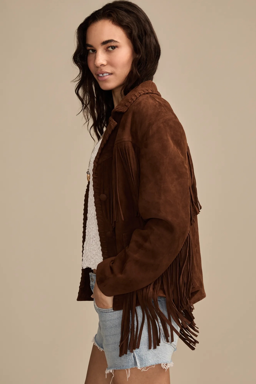 FRINGED SUEDE JACKET, image 5