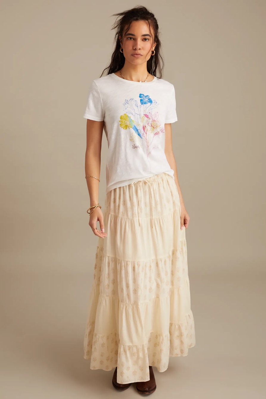 LINEAR MULTI COLOR FLORAL CLASSIC CREW, image 3