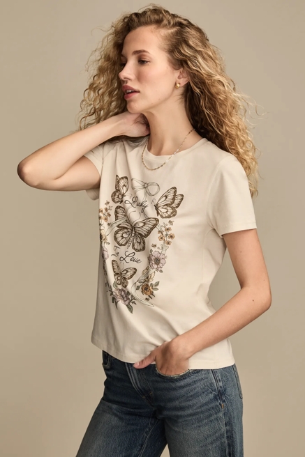 LUCKY IN LOVE BUTTERFLY CLASSIC CREW, image 3