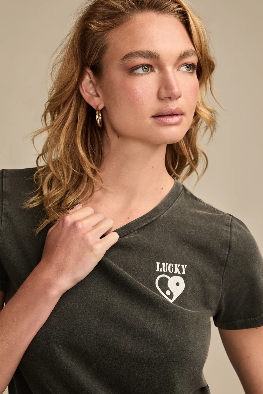YING YANG HEART CLASSIC CREW, image 3