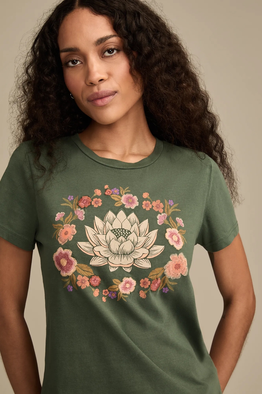 EMBROIDERY LOTUS CLASSIC CREW, image 2