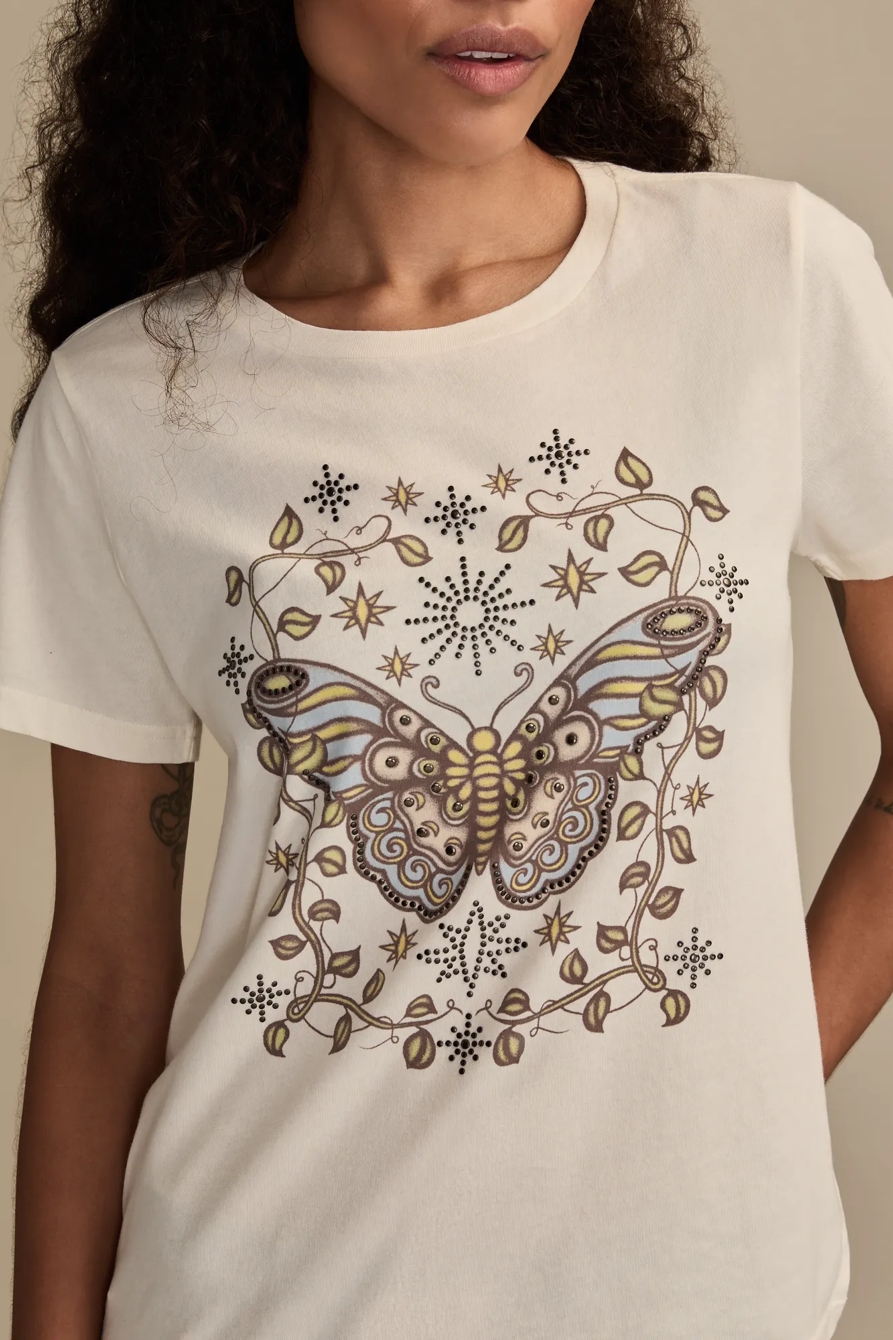EMBELLISHED BUTTERFLY CLASSIC CREW, image 2
