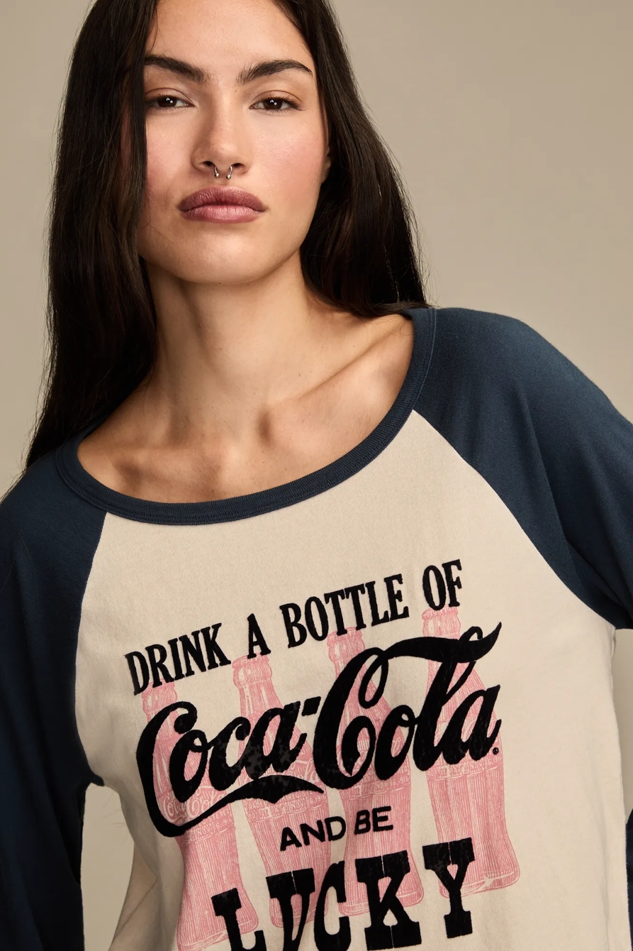 DRINK A BOTTLE COCA COLA RAGLAN, image 2